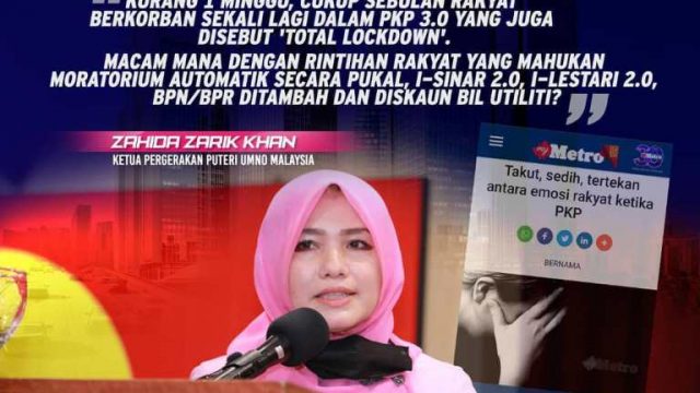 Puteri Umno Desak Kerajaan Bantu Rakyat Segera… Jangan Asyik Salahkan Rakyat - Berita