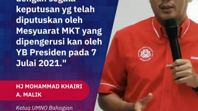 Khairi Saran Ahli Parlimen Umno Akur Keputusan Parti - Berita